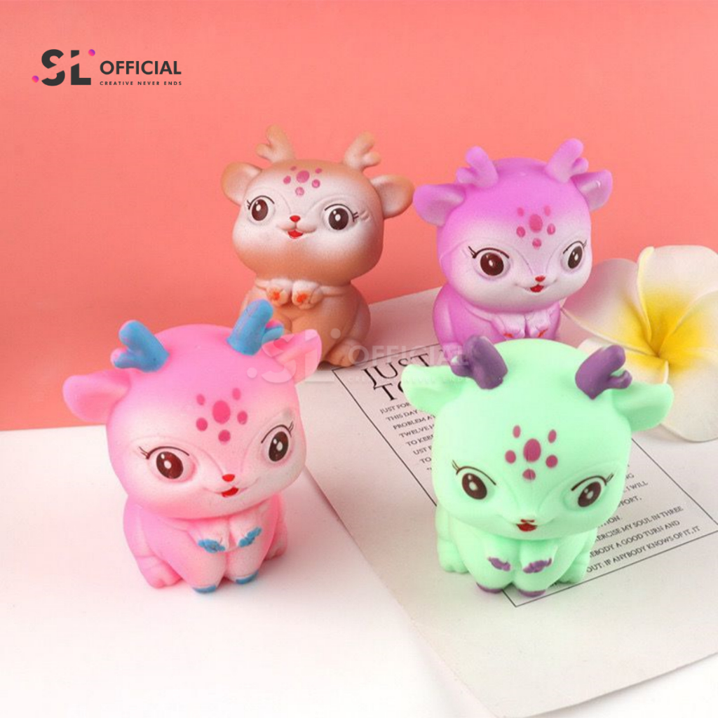 Mainan Squishy Rusa LED Terbaru Mainan Squishy Pencet anti stress viral / Mainan Pop It Led YOYO