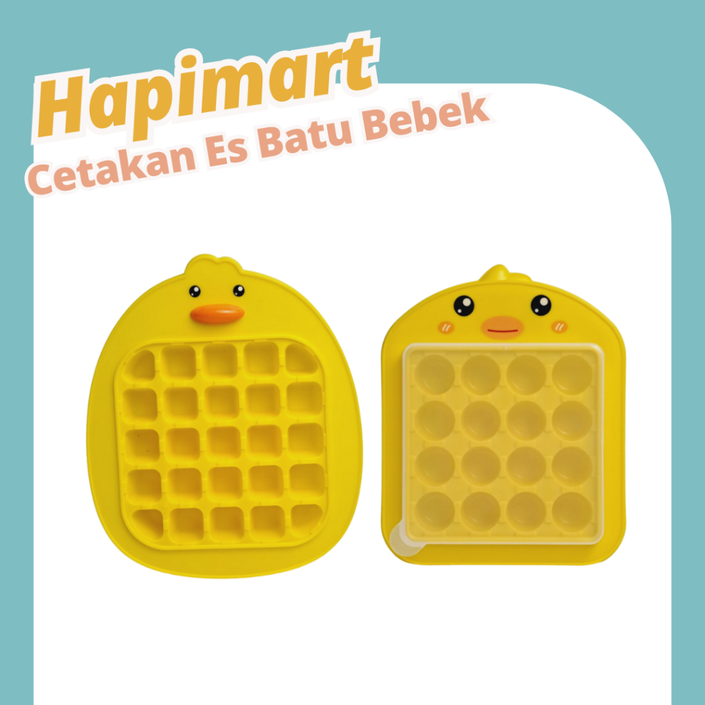 Cetakan Es Batu/Puding Bulat Kotak Karakter Bebek Kotak Ice Cube Tray