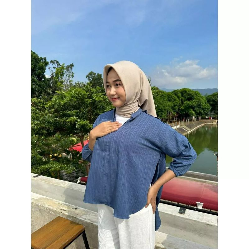 Blouse Bimbo Livia Baby Crush Baju Atasan Wanita Kain Lady Crush