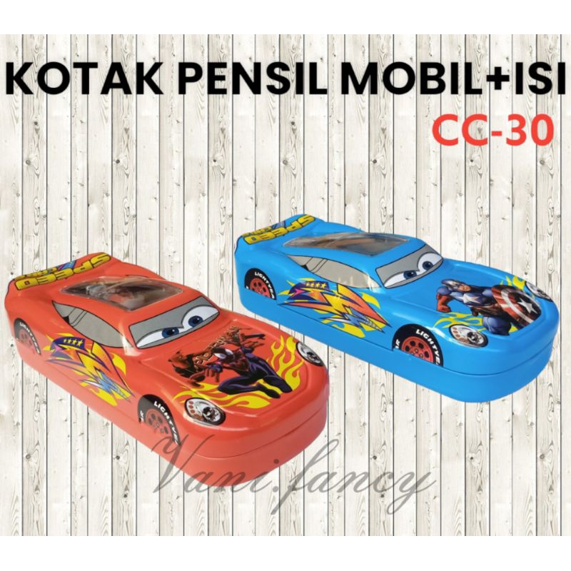 

KOTAK PENSIL KALENG KARAKTER + ISI / TEMPAT PENSIL MOBIL CC-30