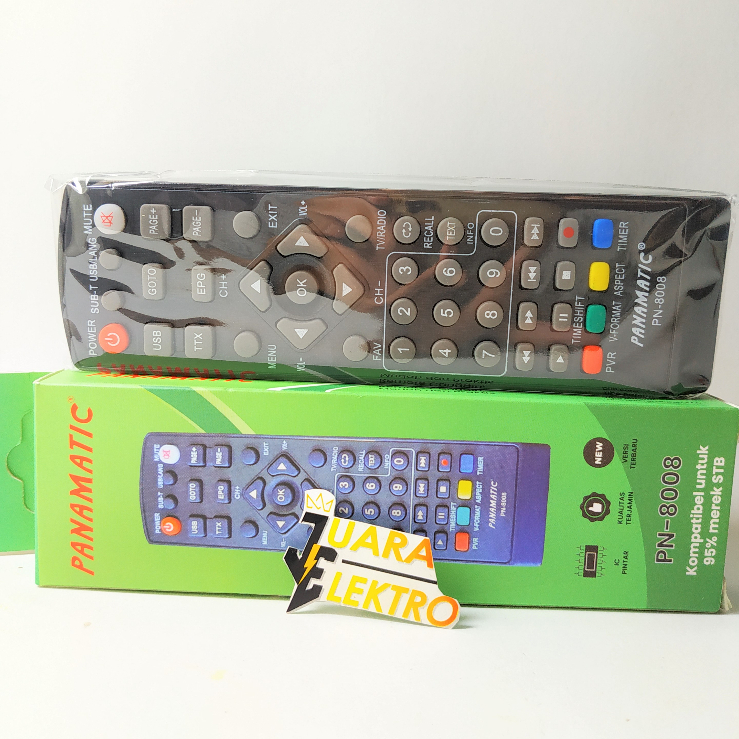 Remote Multi Set Top Box (STB) PN 8008 + DUS | Remote Universal STB PN8008 Terlengkap