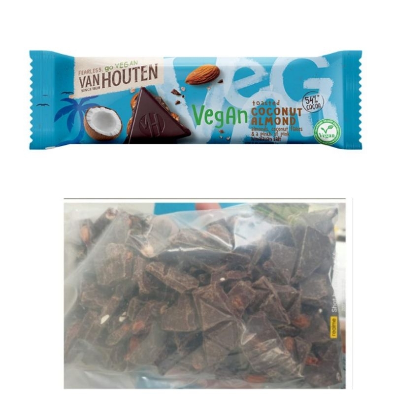 Coklat Van Houten Vegan (Almond Berries / Almond Coconut) 500gr 1bag + Free Bubble