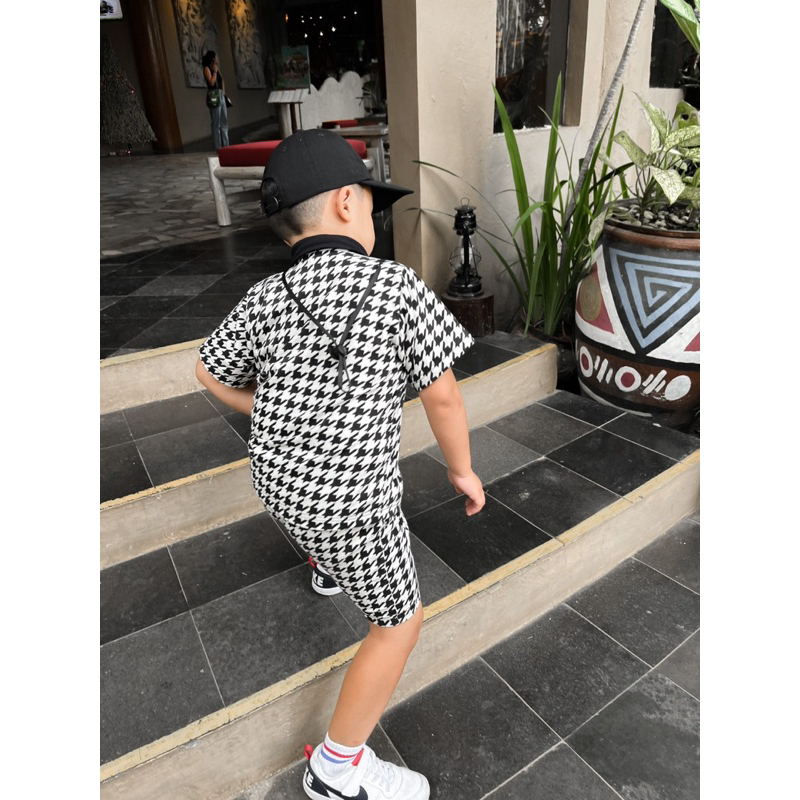 RACHIDKIDS / SETELAN ANAK HOUNDSTOOTH / HOUNDSTOOTH SET