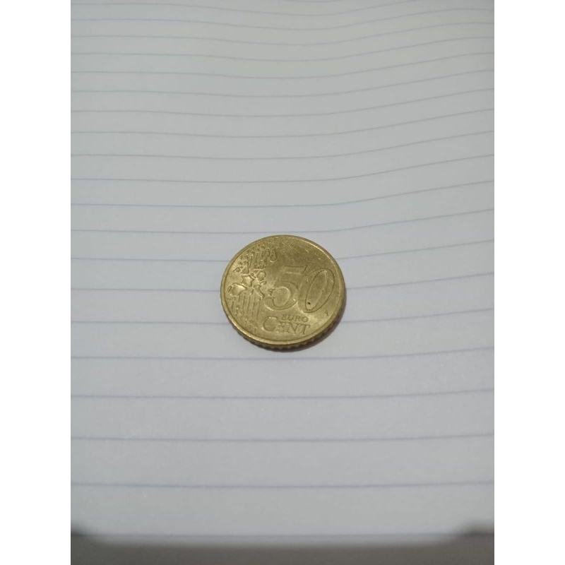 Koin 50 euro cent 2002