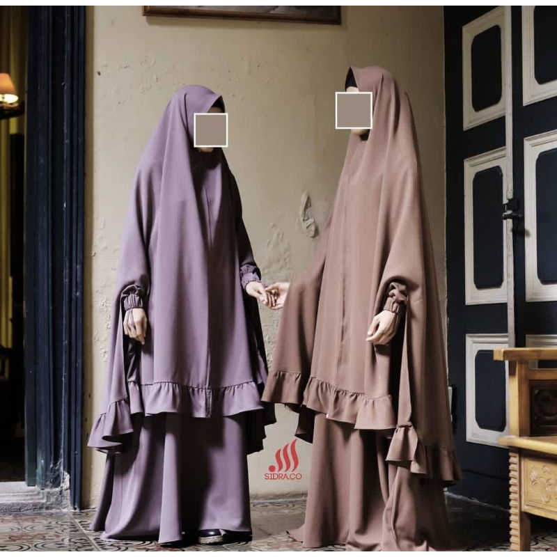 preeloved gamis set khimar SIDRA.CO
