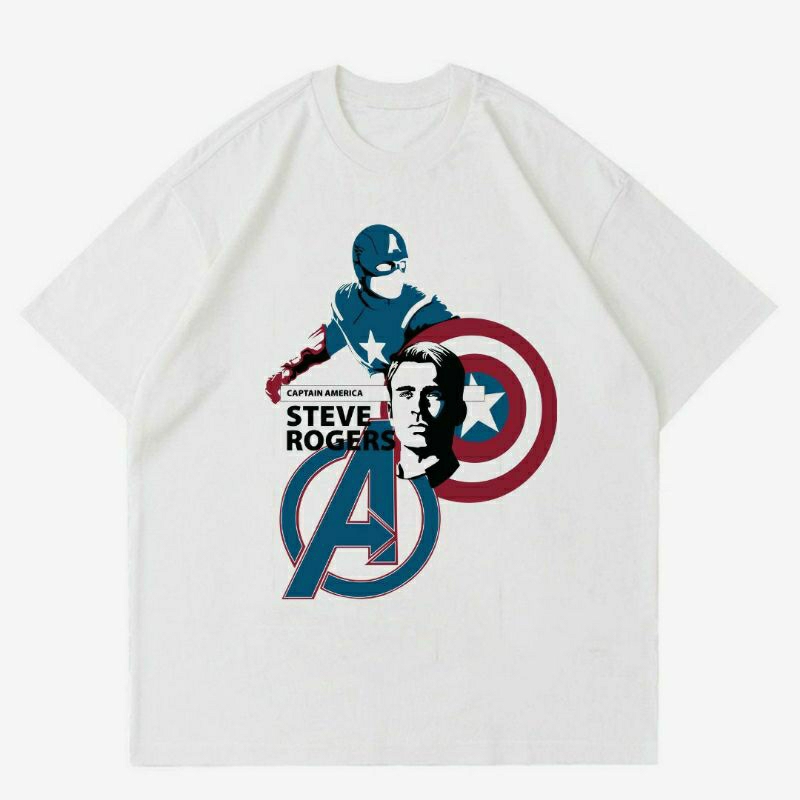 BAJU MARVEL | T-SHIRT KAOS MARVEL VINTAGE WHITE | KAOS BAJU PRIA | | KAOS OVERSIZE