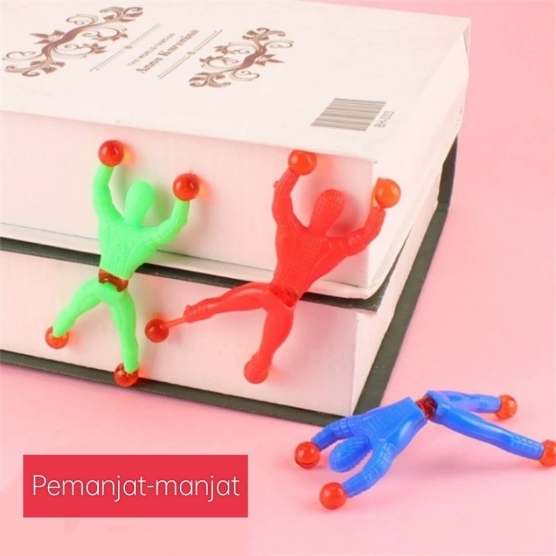 Stiky Wall Spider Mainan Lengket Dinding Spider Pemanjat Mainan Lengket Dinding