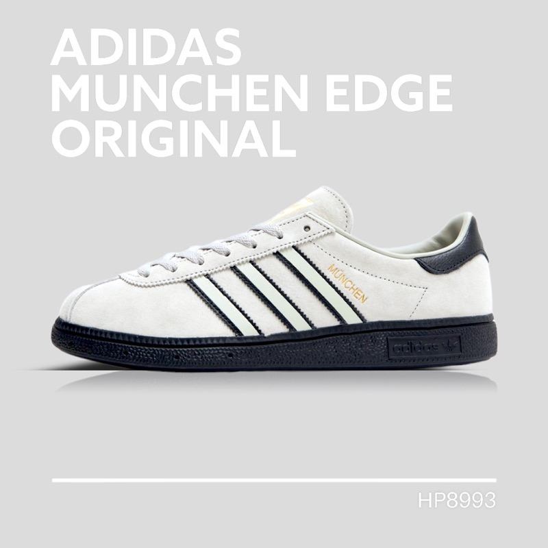 Sneakers / Sepatu - Adidas Munchen Edge Grey Exclusive ORIGINAL - HP8993