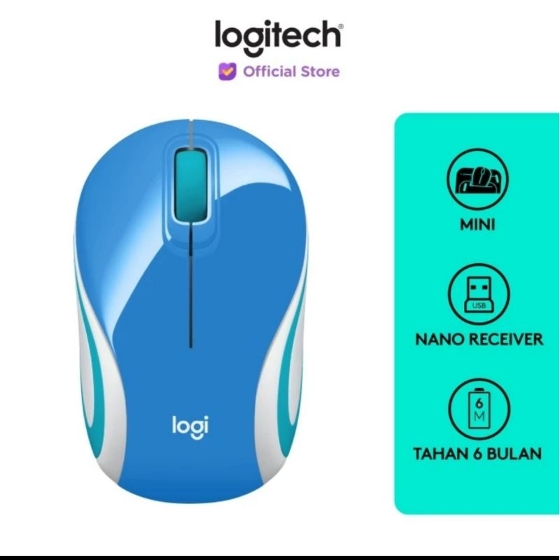 Mouse Logitech M187 Mini Wireless Garansi 1 Tahun