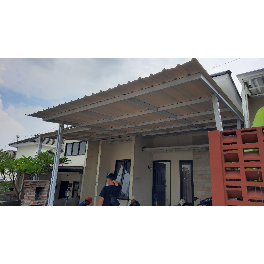 Kanopi baja ringan atap spandek
