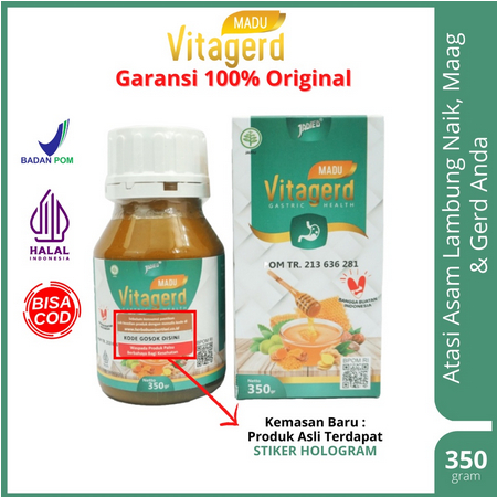 

Madu Vitagerd Obat Lambung Asli Herbal Terbaik Atasi Asam Lambung Naik, Maag & Gerd Anda BPOM Original