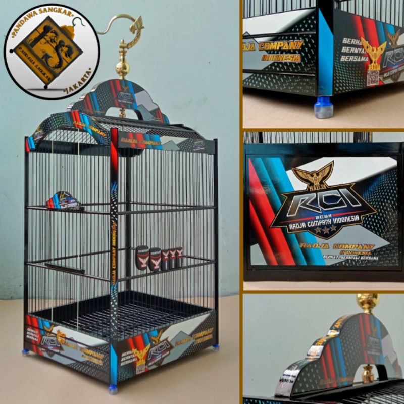 SANGKAR/KANDANG KOTAK RADJA DECAL RCI EXCLUSIVE NO 1 2