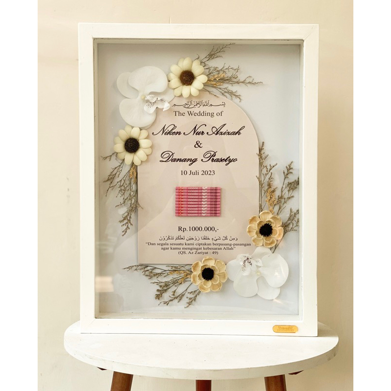 MAHAR 40x30 - MAHAR - MAHAR ANGGREK - MAHAR KEKINIAN - MAHAR TERKINI - MAHAR PERNIKAHAN - MAHAR -