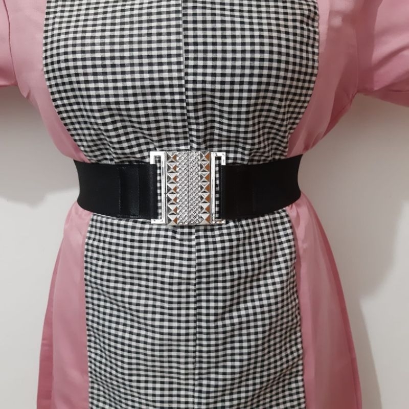 belt karet strecht melar ikat pinggang menyesuaikan badan fashion korea belt