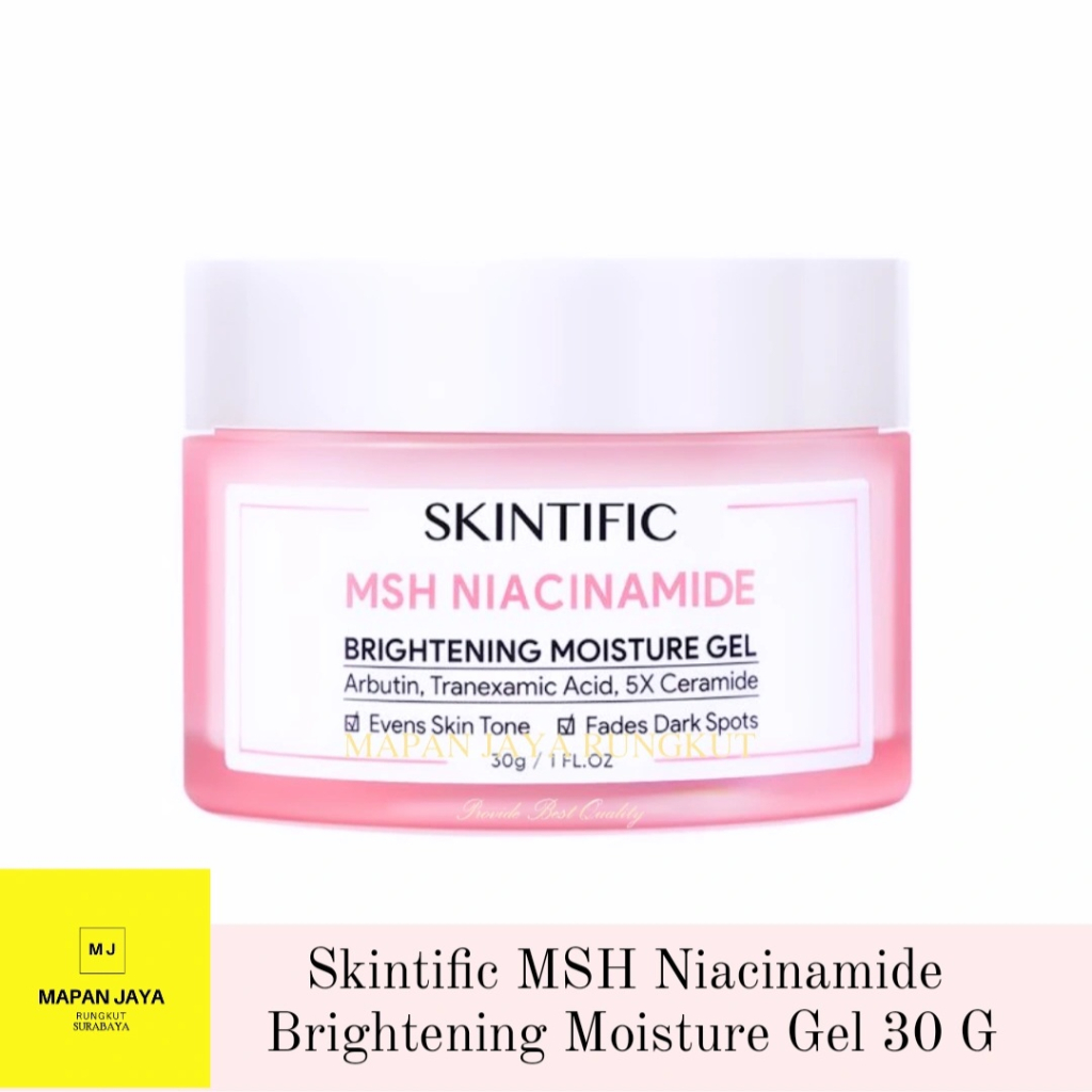 SKINTIFIC MSH Niacinamide Brightening Moisturizer Glowing Moisture Gel 30g BPOM