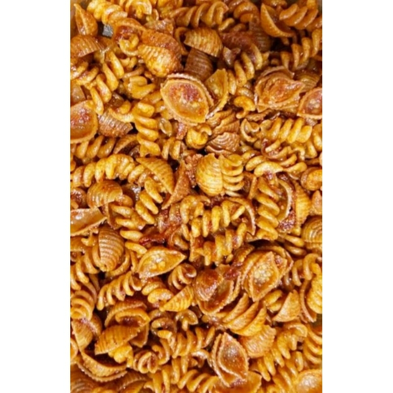 

Makaroni kerang mix spiral 200gram box 500ml bumbu basah