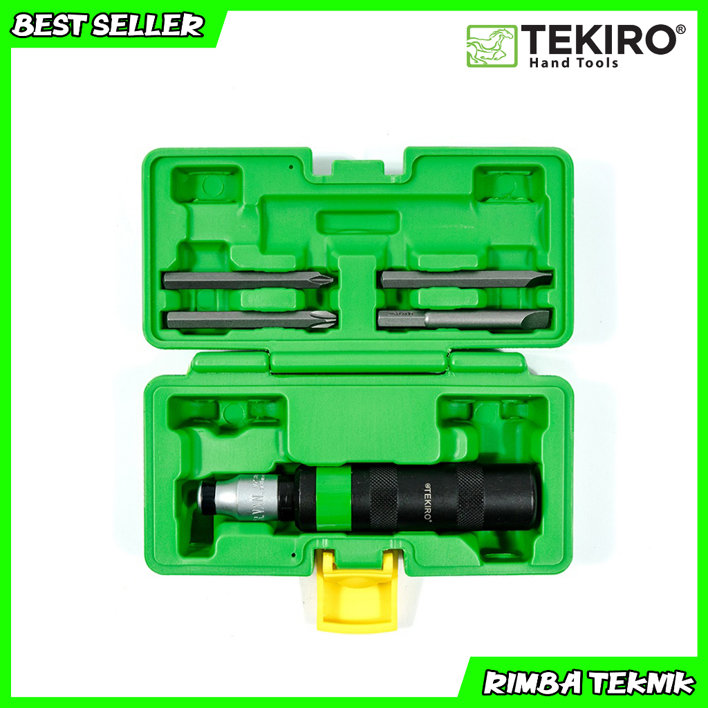 TEKIRO OBENG GETOK 5 PCS /Impact driver PE Box 5pc / Obeng getok 5pc / obeng ketok Tekiro