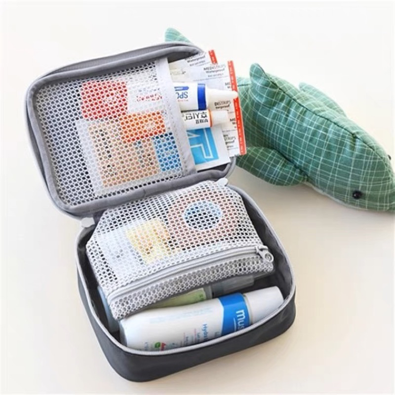 pouch obat travel bag organizer compact size tebal premium berkualitas serbaguna multifungsi murah PO33