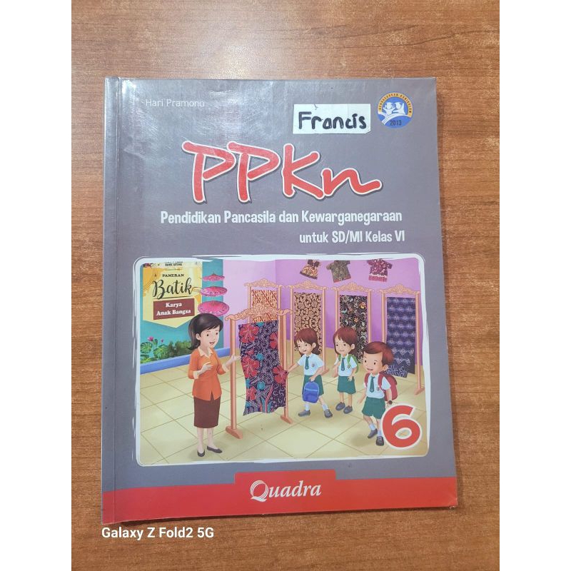 Buku Pelajaran PPKn Kelas 6 Quadra