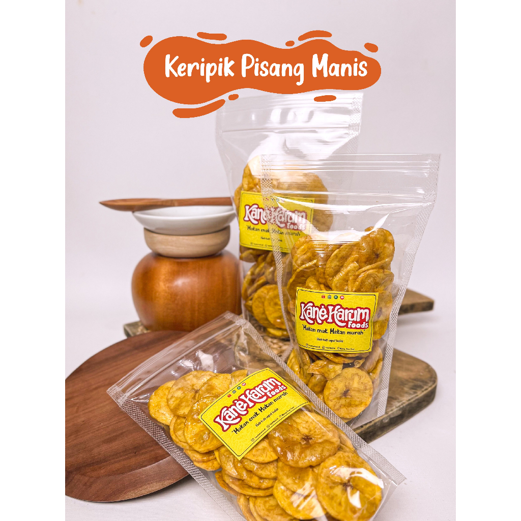 

Keripik Pisang Manis - KANE HARUM FOODS (100gr)