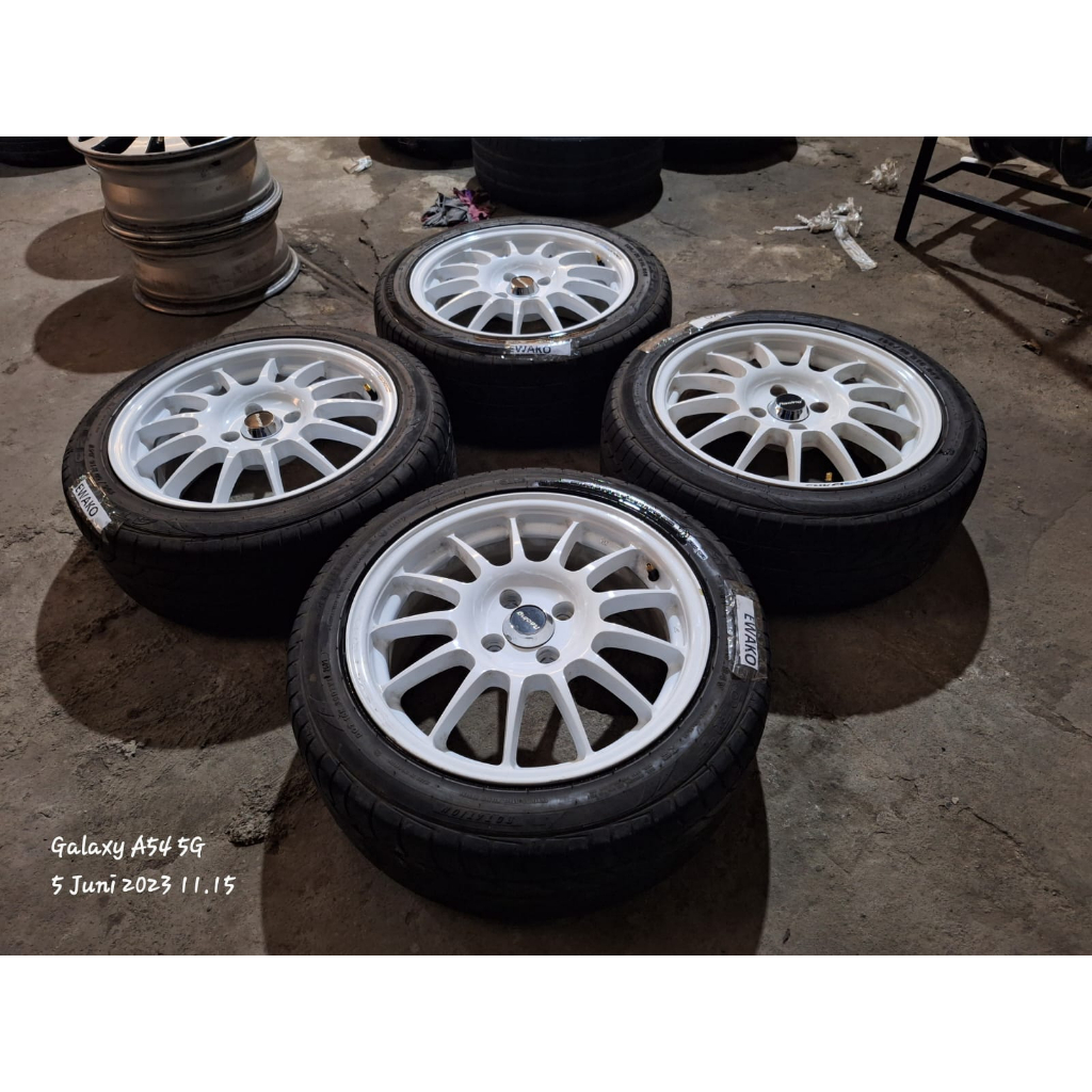 Pelek Velg Mobil Bekas Enkei Ring 16 Baut 4 R16X7 H4X100 BAN 195 50 R16