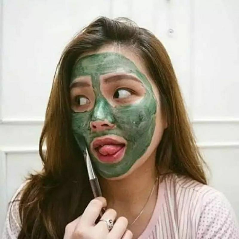 MASKER SPIRULINA ISI 100 PCS