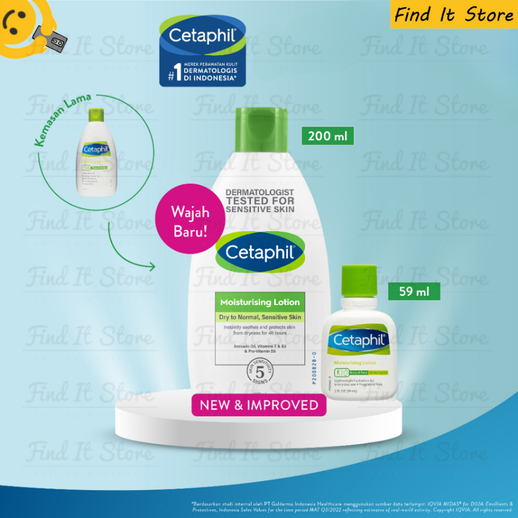 Cetaphil Moisturizing Lotion 59ml 200ml Pelembab BPOM