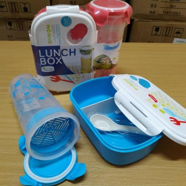 Kotak Makan Bento LUNCH BOX SET Botol Minum 950ml