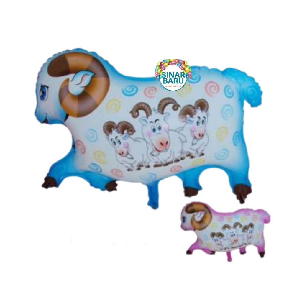Balon Foil Kambing Tanduk