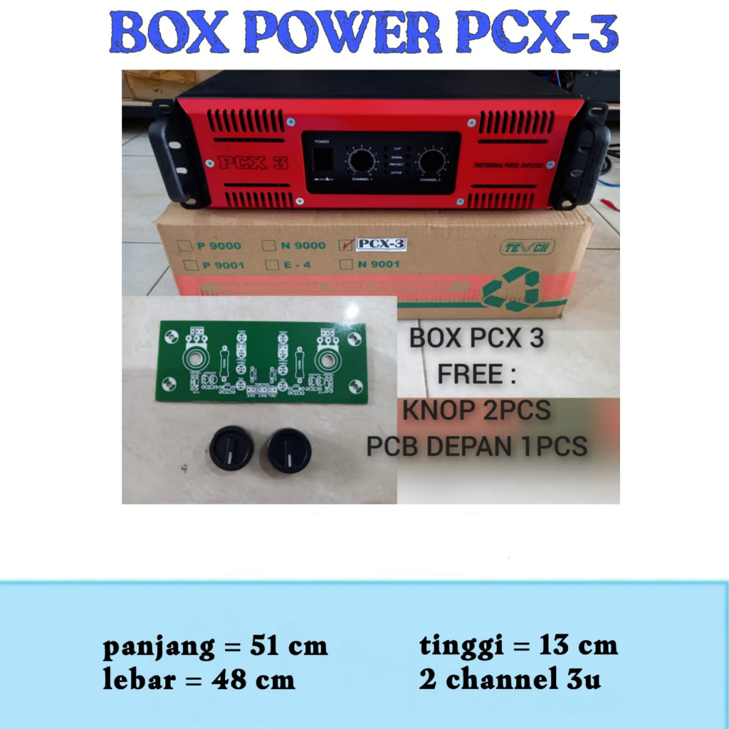 BOX POWER AMPLIFIER PCX-3 3u box power ampli 3 u PCX3