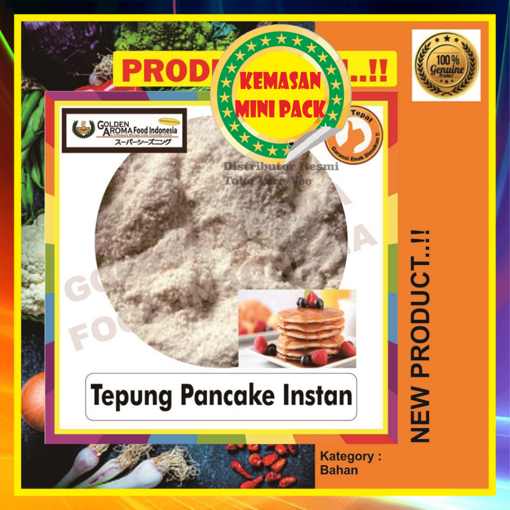 

Bubuk Tepung PANCAKE INSTAN 50Gr Tepung PANCAKE INSTAN Powder Murah Bisa Kiloan Premium Murni Tanpa Campuran Aneka Instan Asli Enak Terbaik Halal Kekinian Pabrik Grosir Agen Distributor Toko Bukan 100Gr 100 Gram