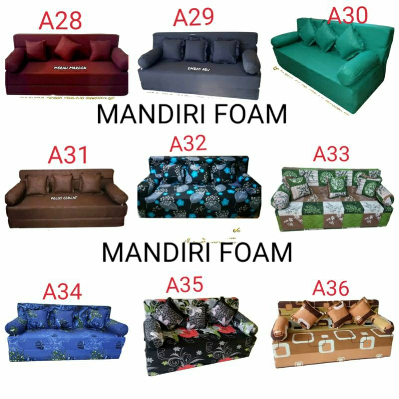 Sarung Sofabed Busa Inoac Bahan polytc