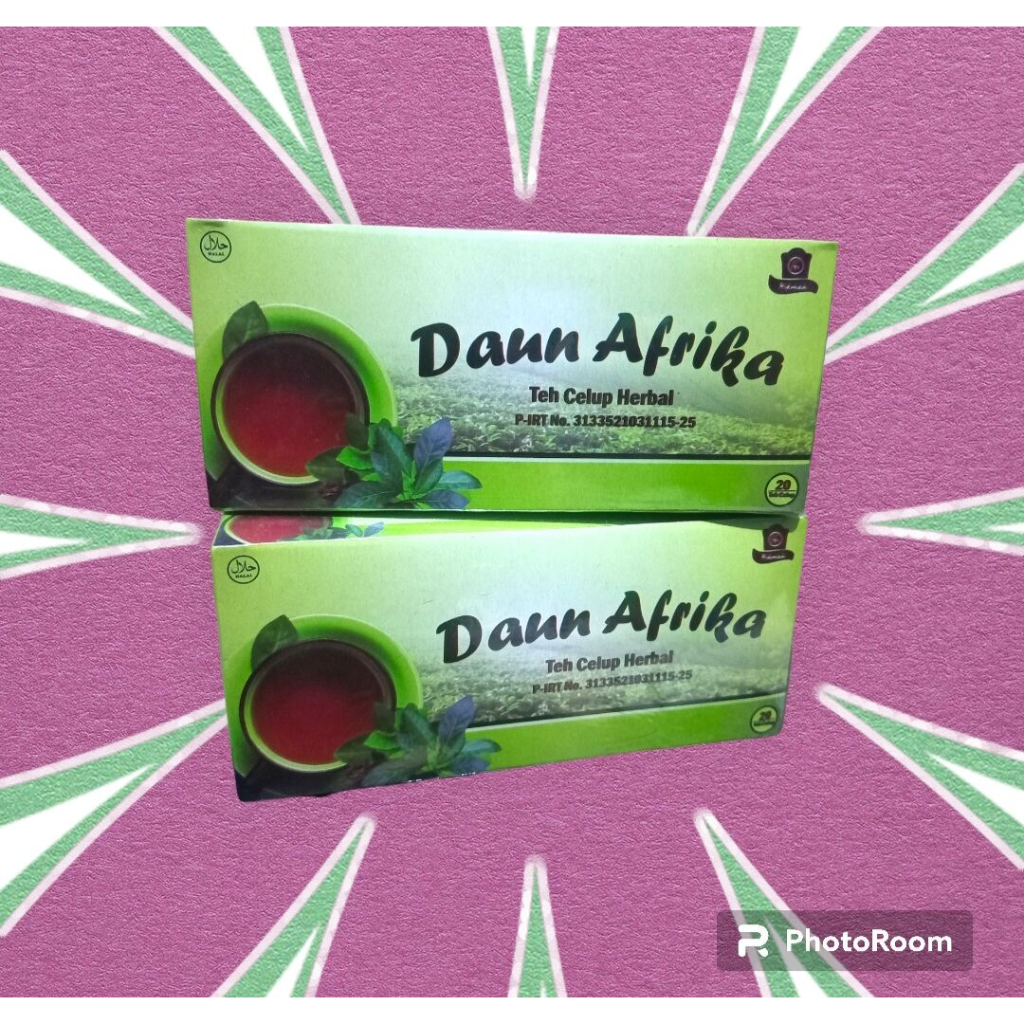 

Teh celup daun Afrika hikmah isi 20 kantong / membantu menurunkan kolestrol