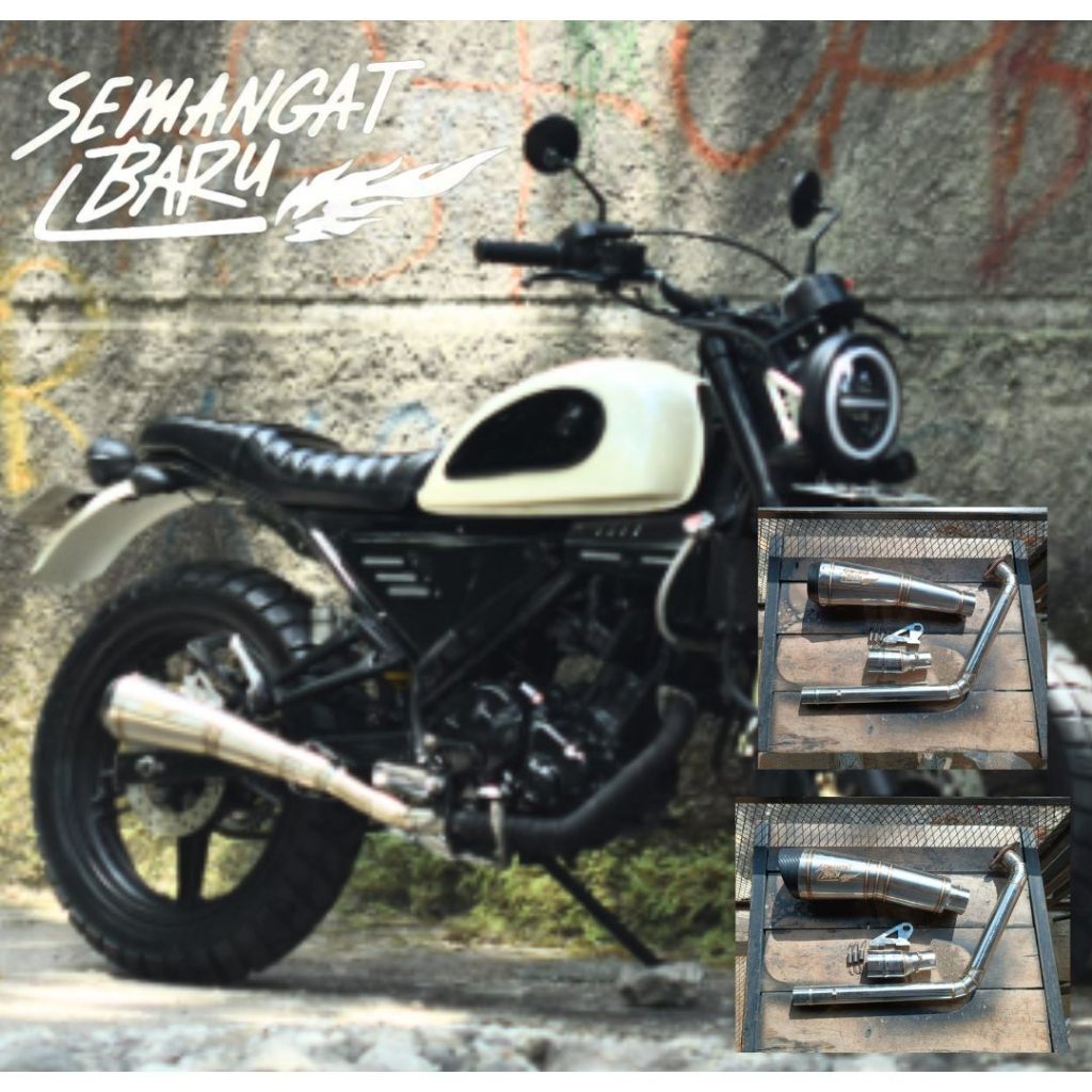 Knalpot phiton / Exhaust Phyton Full System megapro thunder tiger scorpio gl verza old cb verza cbr 