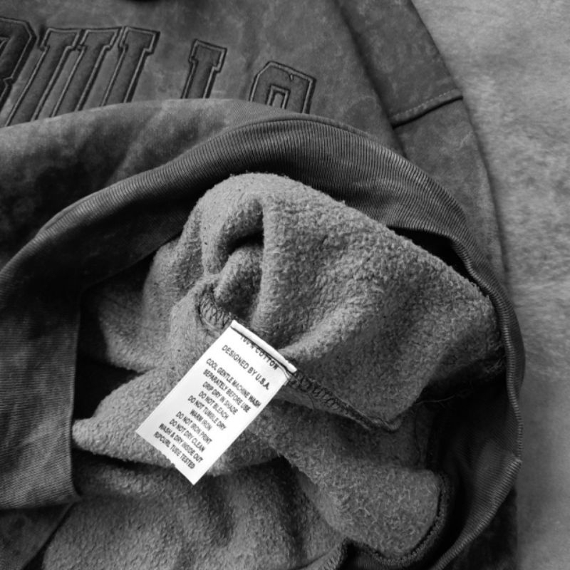 HOODIE CHICAGO BULLS WASHED FULL TAG LABEL CASUAL