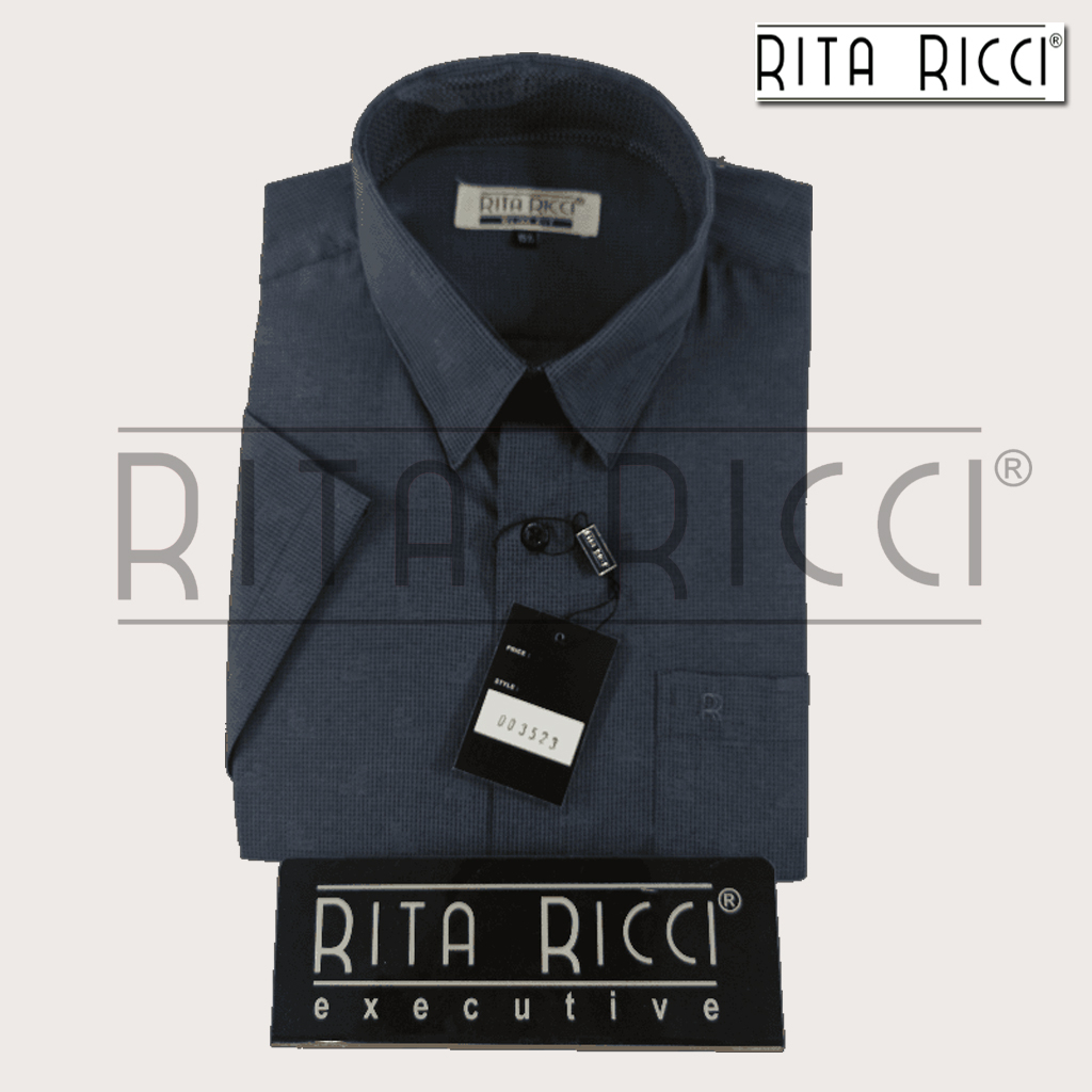 Kemeja pria Rita Ricci Slim Fit lengan pendek artikel 003523