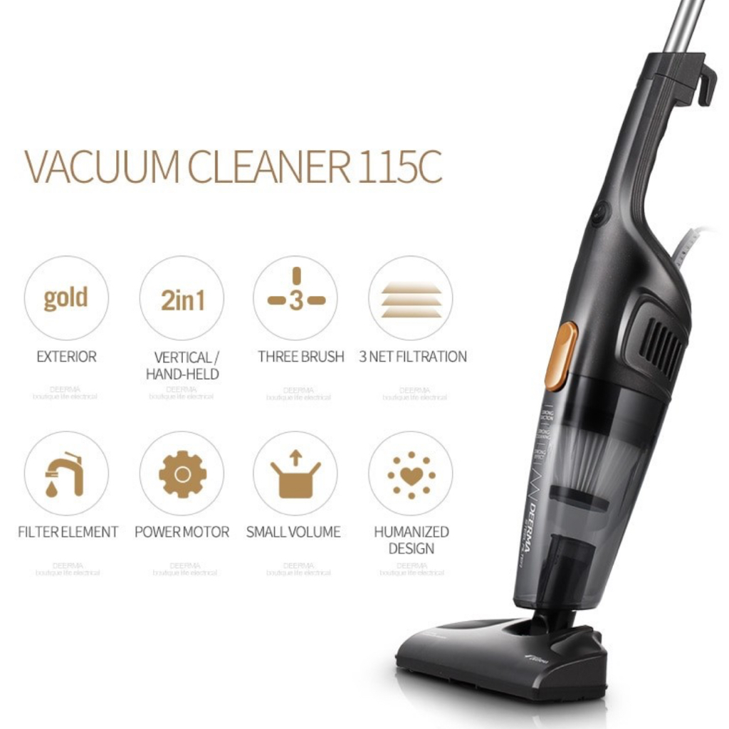 Handheld Vacuum Cleaner (Vakum Genggam) - Deerma DX 115C