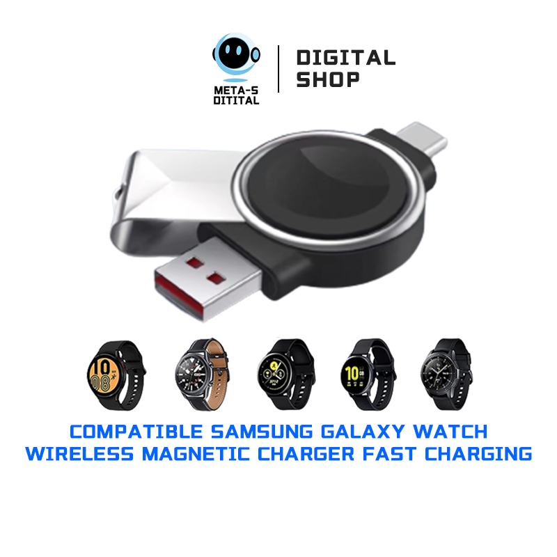 Samsung Galaxy Fast Charger Galaxy Watch 3/4 Active 1 2 Magnetic Charge 40/41/40mm Samsung Watch Power Adapter