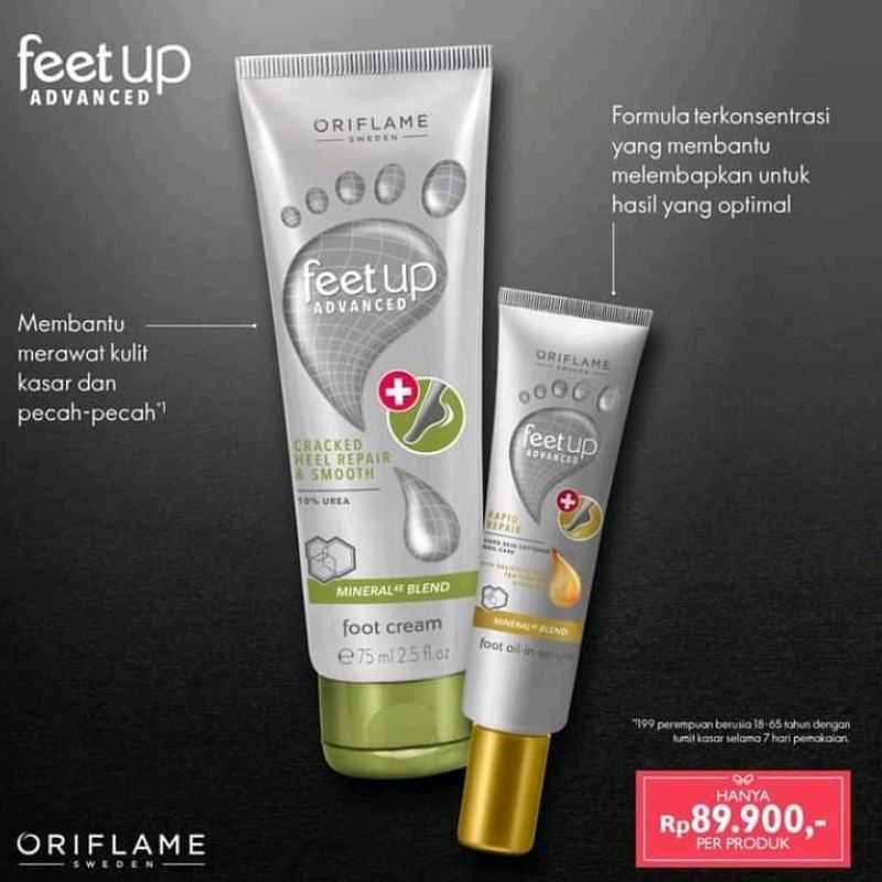 PROMO Feet Up Advanced Cracked Heel Repair &amp; Smooth Foot Cream/Feet Up Advanced Rapid Repair Foot Oil-in-Serum