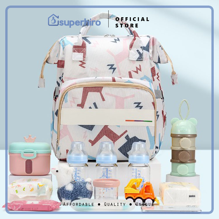 Tas Diaper Bag Backpack Traveling Baby Tas Bayi Ransel