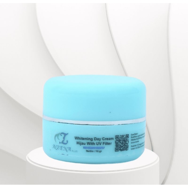 SUNSCREEN WHITENING DAY CREAM HIJAU WITH UV FILTER ALZENA SKINCARE BPOM 100% ORIGINAL
