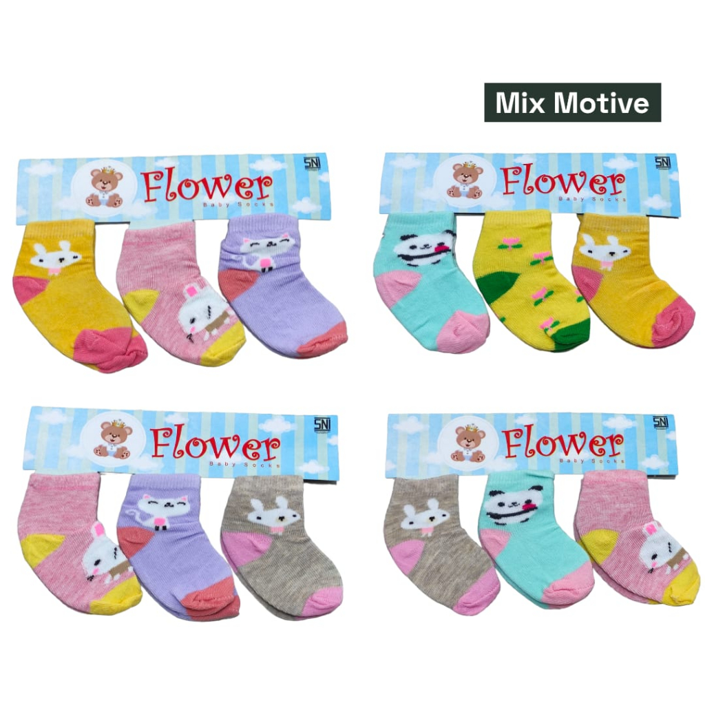 Kaos Kaki Bayi 3in1 SNI Sarung Kaki Sepasang Kaos Kaki Bayi Kaos Kaki Anak Balita Foot Cover Baby Socks Bayi Baru Lahir Alas Kaki Bayi Sepatu Bayi