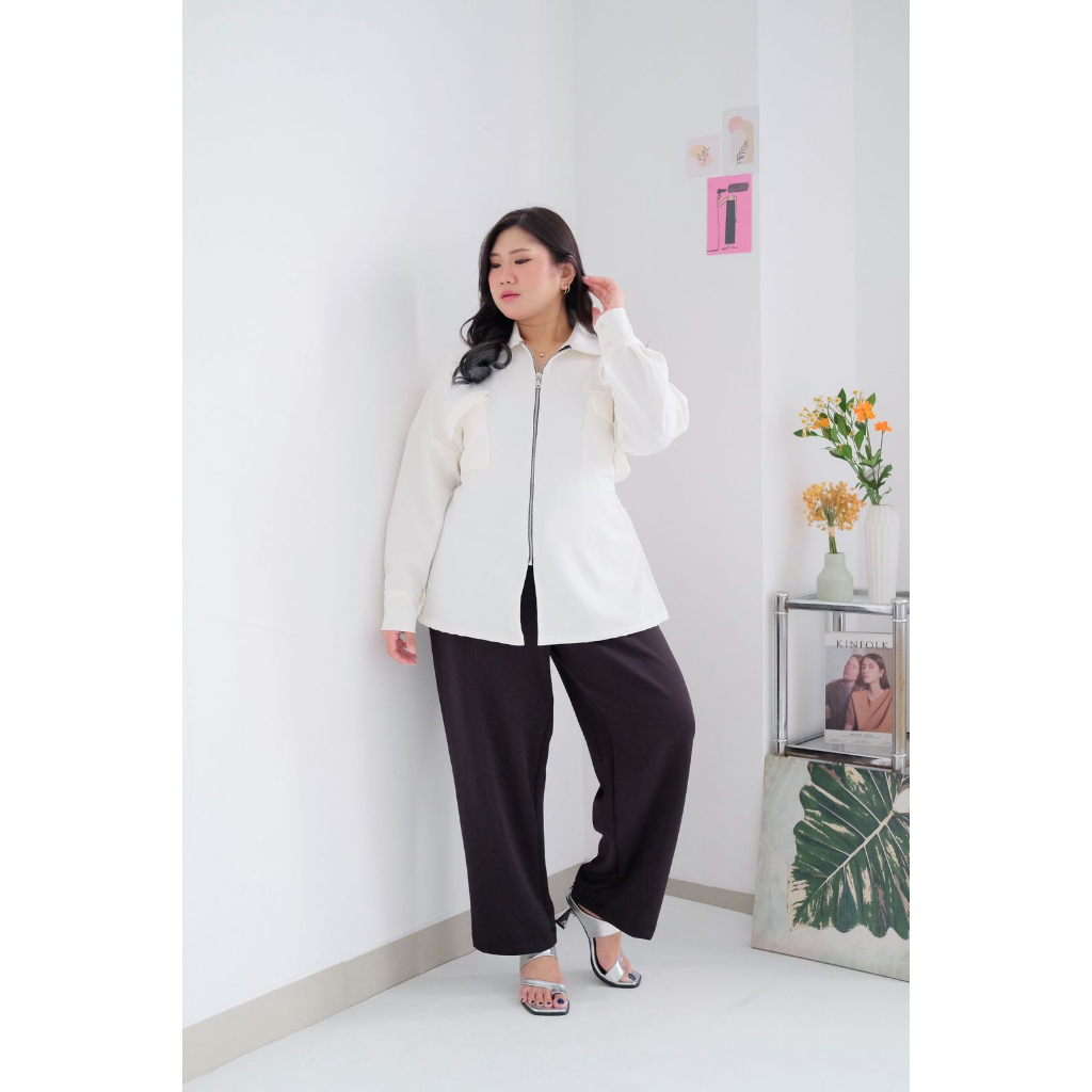 BIGWELL SILVANA BLOUSE - ATASAN WANITA BIGSIZE - BAJU WANITA JUMBO