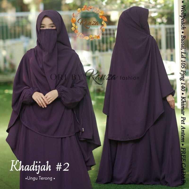 NEW [GAMIS SYAR'I WANITA] KHADIJAH SYAR'I ori by Kanza Fashion #free Cadar