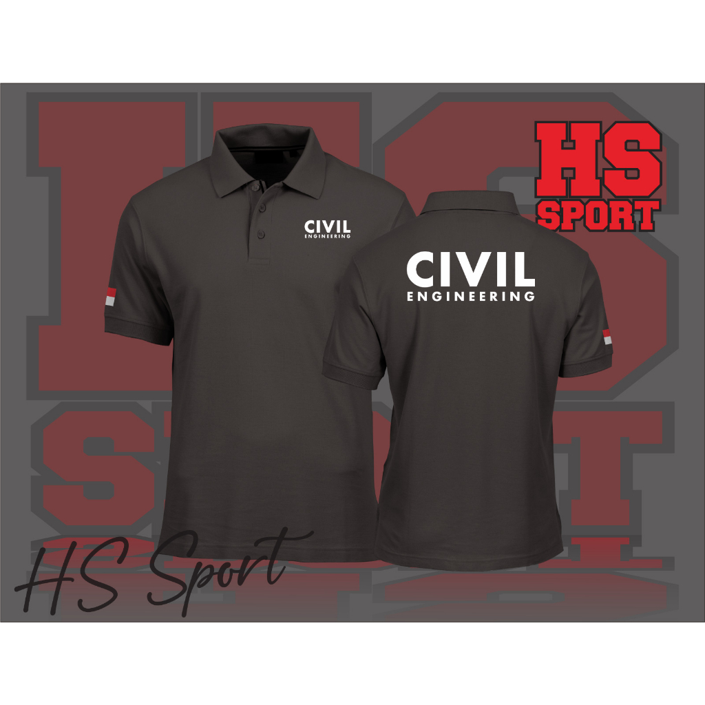 POLO CIVIL ENGINEERING - BAJU POLO TSHIRT - BAJU POLO KERAH CIVIL ENGINEERING