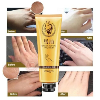 COD Images Hand Cream Horse Oil /Krim Melembabkan Kulit Tangan Kaki Kering Kasar dan Tumit Pecah2