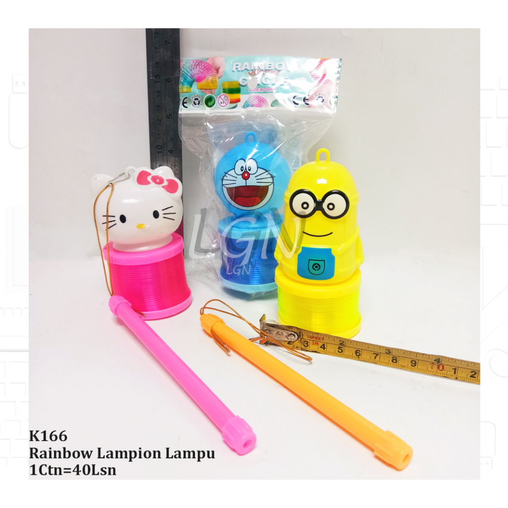 Lentera lampu Mainan Anak Mini Kartun mainan Rainbow karater k166