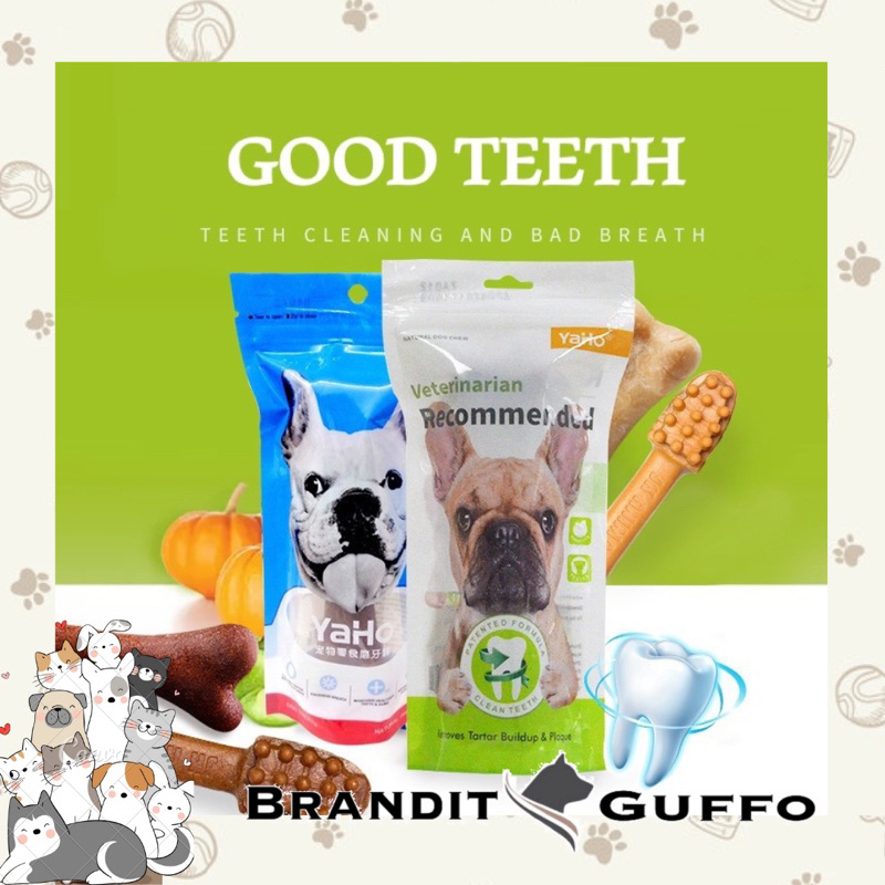 yaho dental snack theething stick pembersih karang gigi anjing dog