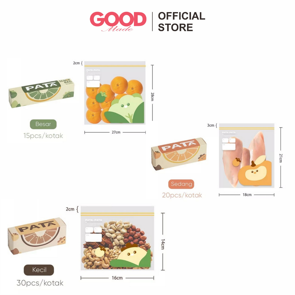GOOD MADE - Plastik Ziplock | Plastik Makanan | Plastik Custom | Plastik Sayuran | COD