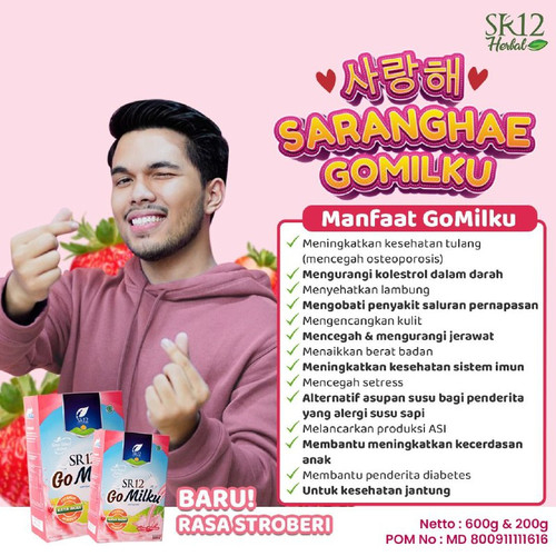 Sr12 Gomilku Susu Bubuk Kambing Etawa All Varian Coklat Original Strawberry